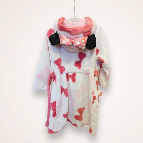 Disney Store Robe - Pink and White Minnie Mouse Size 18-23M - Picture 3 of 5